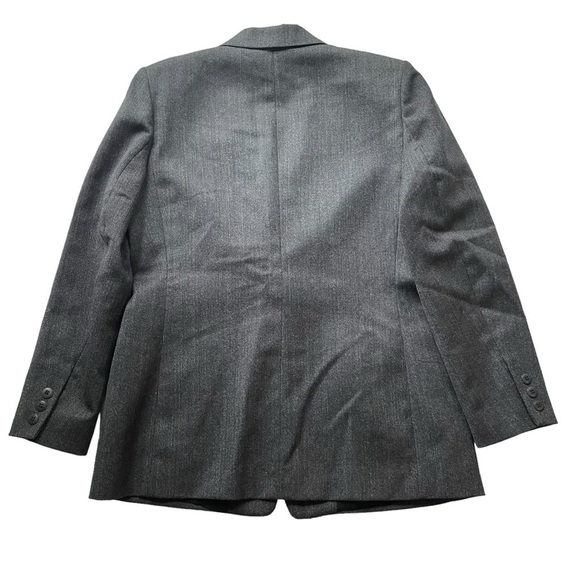 Talbots Petite 2pc Skirt Suit Blazer Jacket Gray Size 8P Wool NWOT Business - Picture 12 of 13